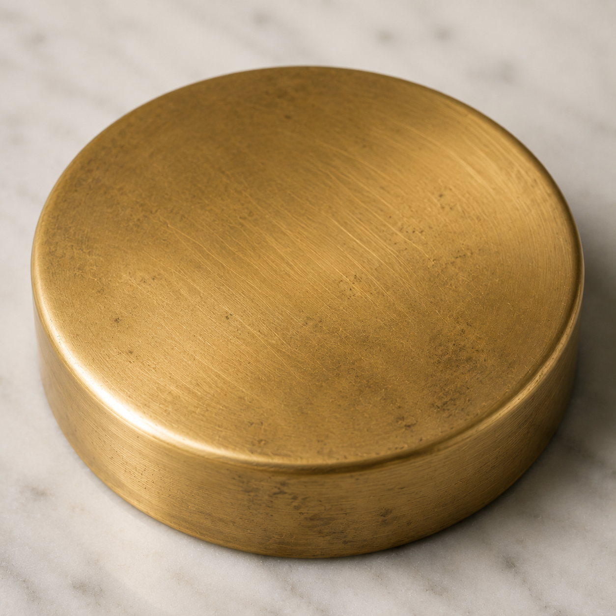 Unlacquered Brass finish sample